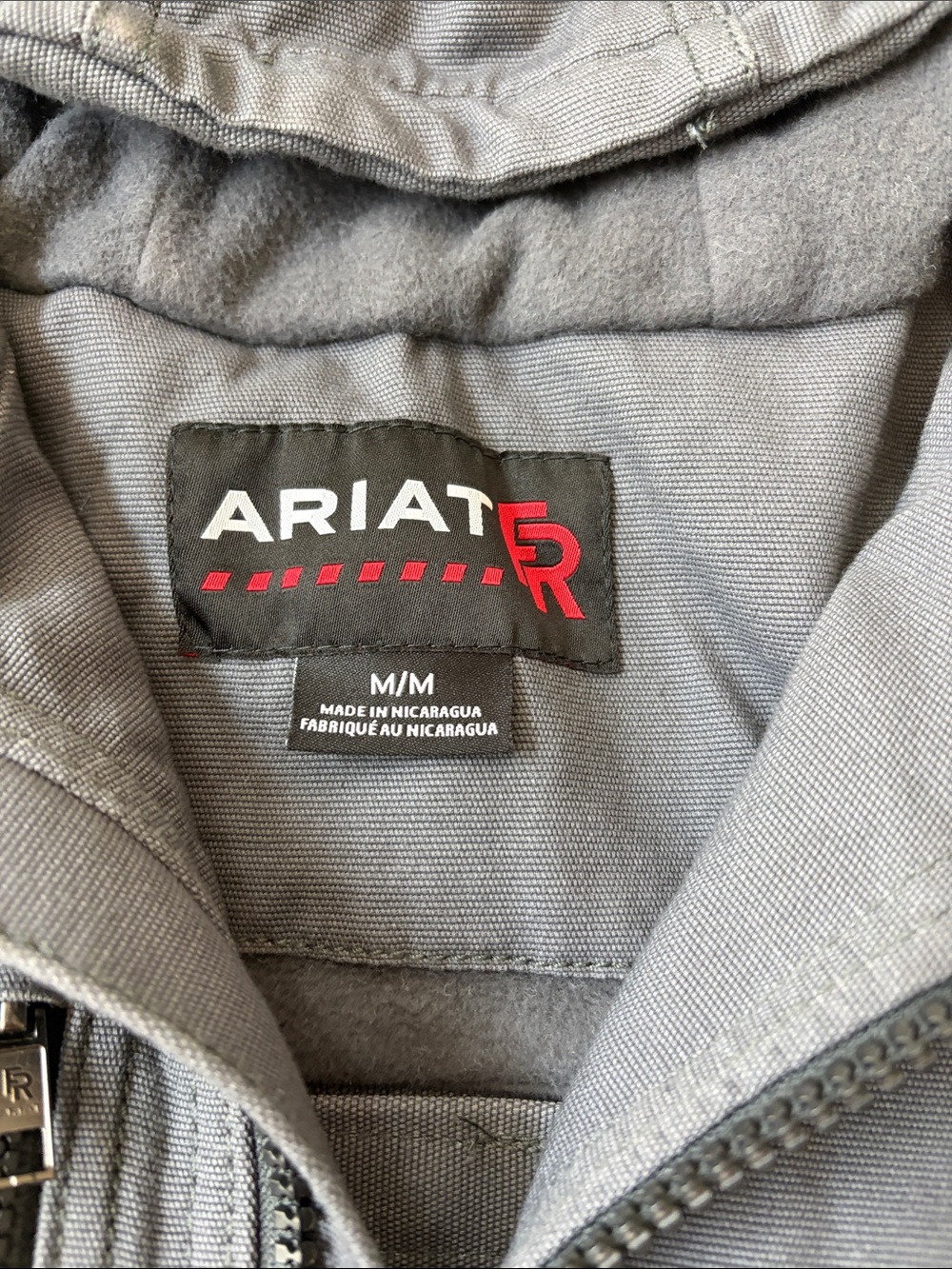 Ariat Gray Hooded Field Jacket FR CAT4 - Picture 3 of 3